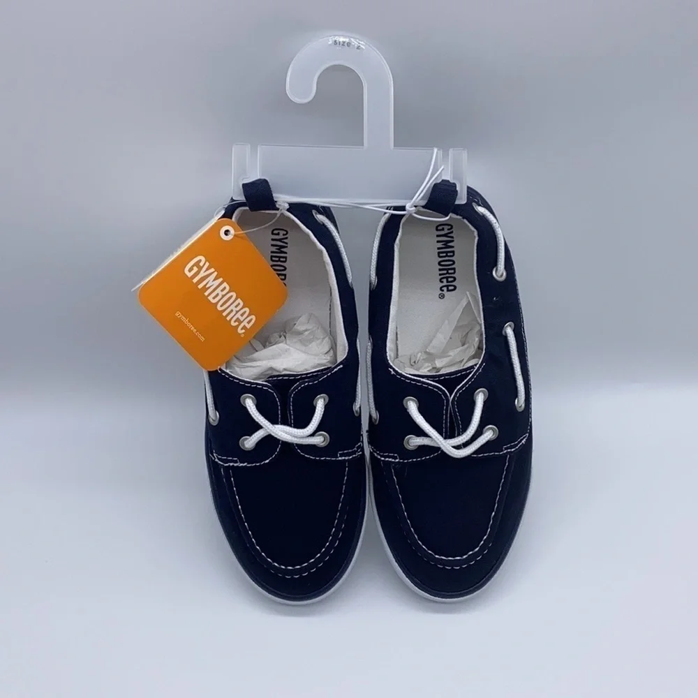 Gymboree Boy’s Navy Blue Boat Shoes Sneakers Size 2